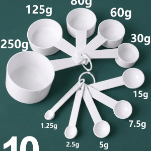 10PCS Measuring Cups & Spoons Set for Baking & Cooking