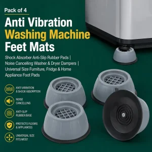Pack of 4 anti-vibration rubber feet pads for washing machines and household appliances 1 (1)